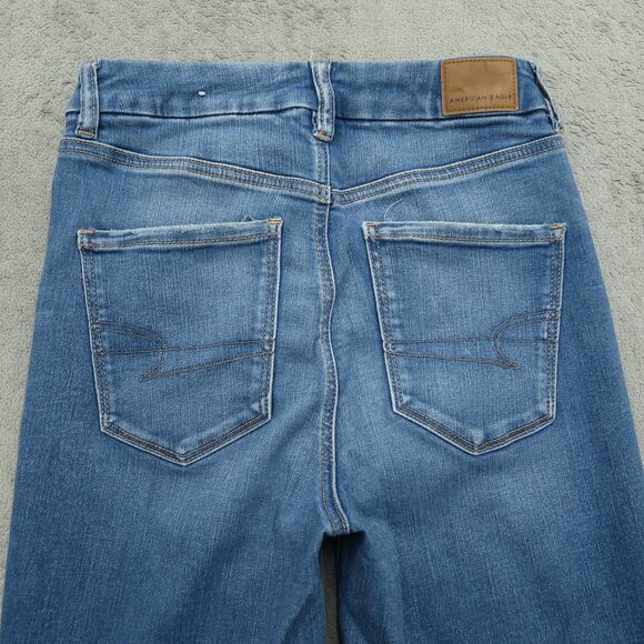 American Eagle Jeans Women's Size 4R Blue High-Rise Jegging Denim 27" Inseam - Picture 16 of 16